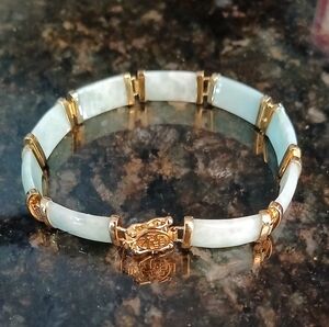 Jade Link Bracelet